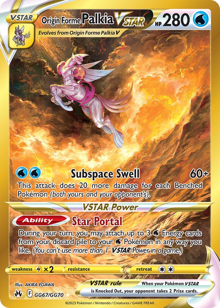 Crown Zenith Origin Forme Palkia VSTAR Pokémon card